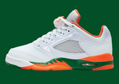 Air Jordan 5 Low Miami Hurricanes - Side