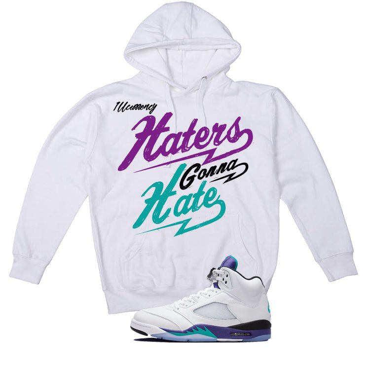 Air Jordan 5 OG Grape White T-Shirt (Haters gonna hate)| illcurrency
