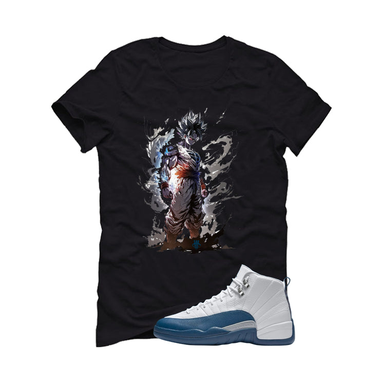 Air Jordan 12 French Blue Black T-Shirt (Goku)| illcurrency