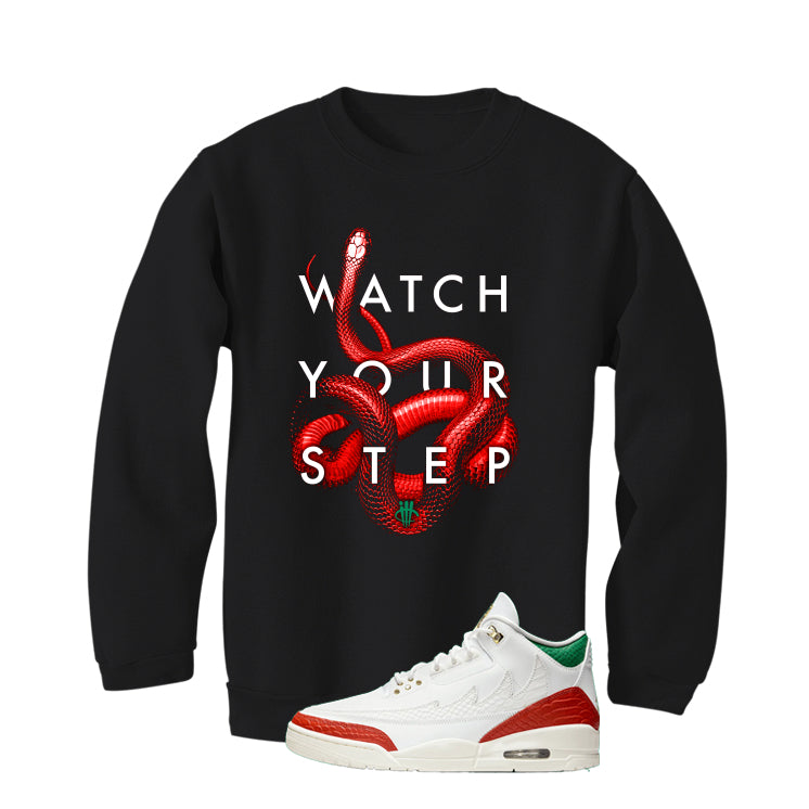 Air Jordan 3 Mexico El Vuelo Matching T-Shirt, Sweatshirts & Hoodies Black T-Shirt (Watch Your Step)| illcurrency