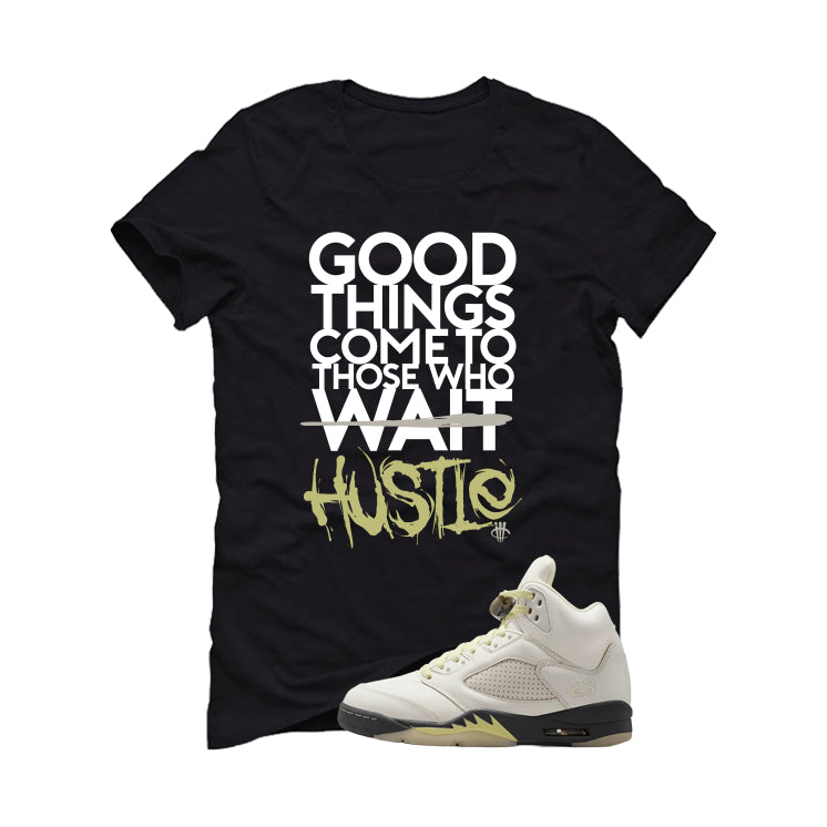 Air Jordan 5 WMNS Luminous Green Black T-Shirt (Good Things)| illcurrency