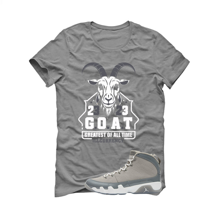Air Jordan 9 Cool Grey Grey T-Shirt (GOAT 23)| illcurrency