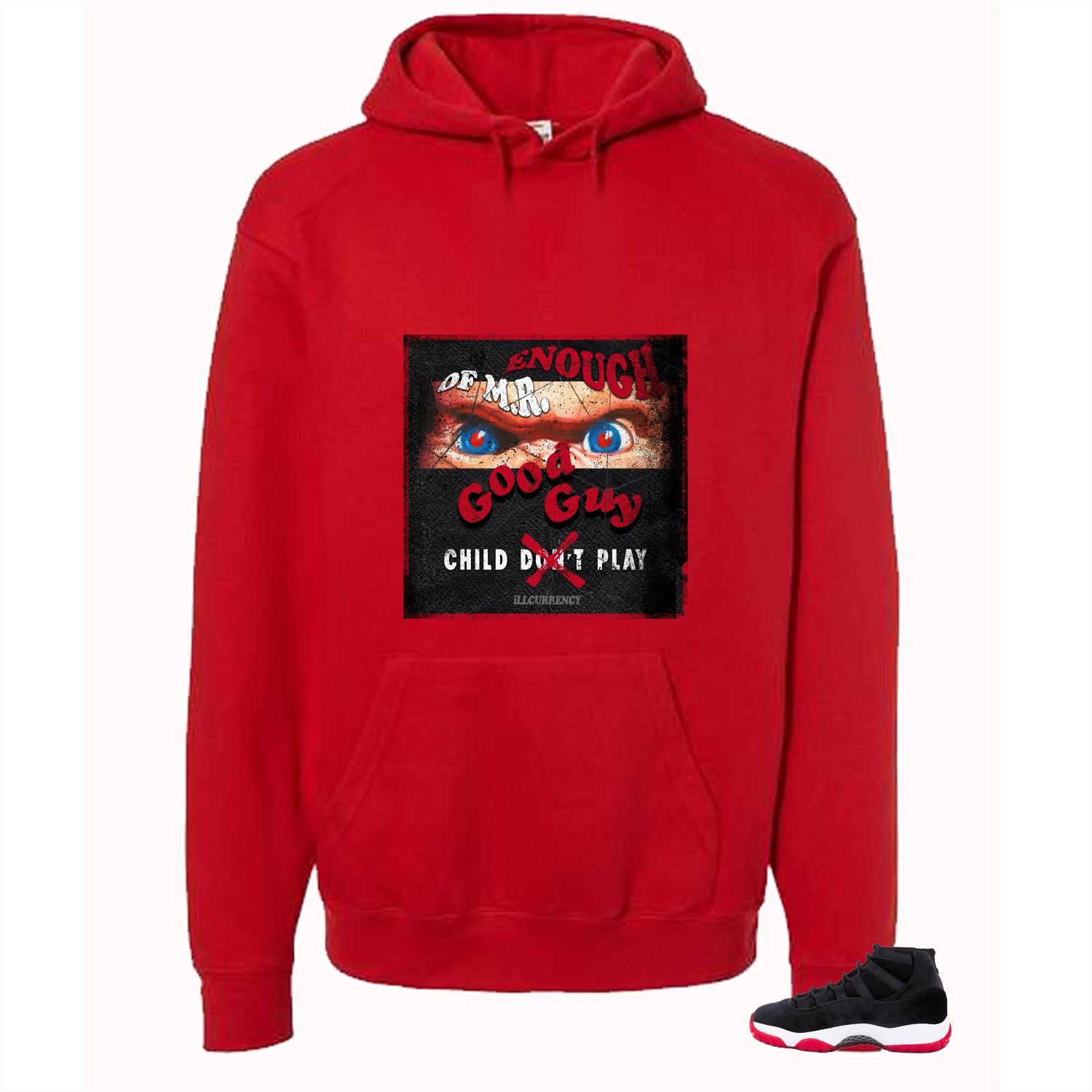 Air Jordan 11 Bred Velvet Red T-Shirt (ENOUGH OF MR GOOD GUY)| illcurrency