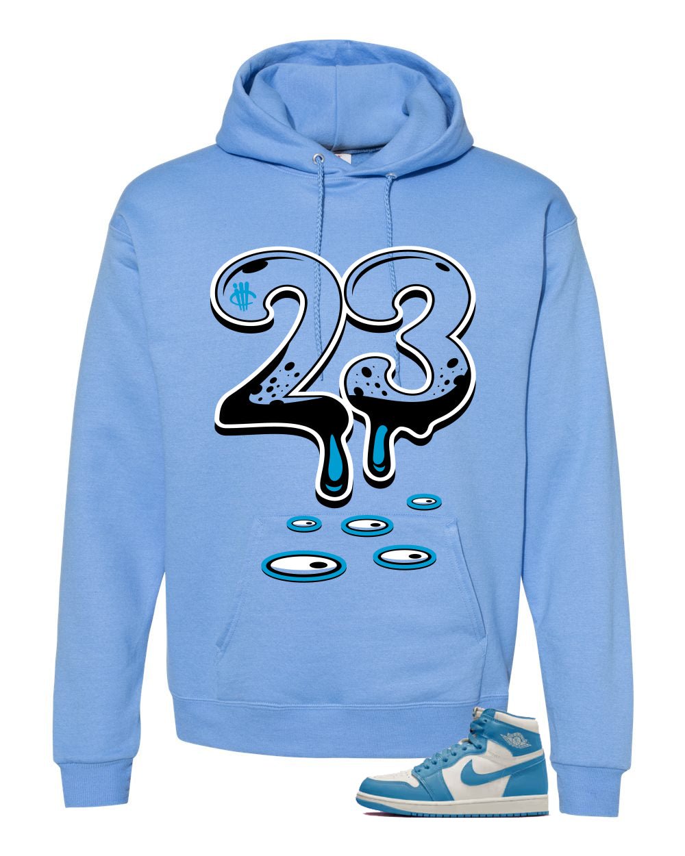 Air Jordan 1 High OG UNC Reimagined Carolina Blue T-Shirt (23)| illcurrency