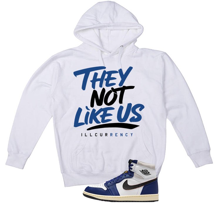 Air Jordan 1 Rare Air Deep Royal Blue White T-Shirt (They not like us)| illcurrency