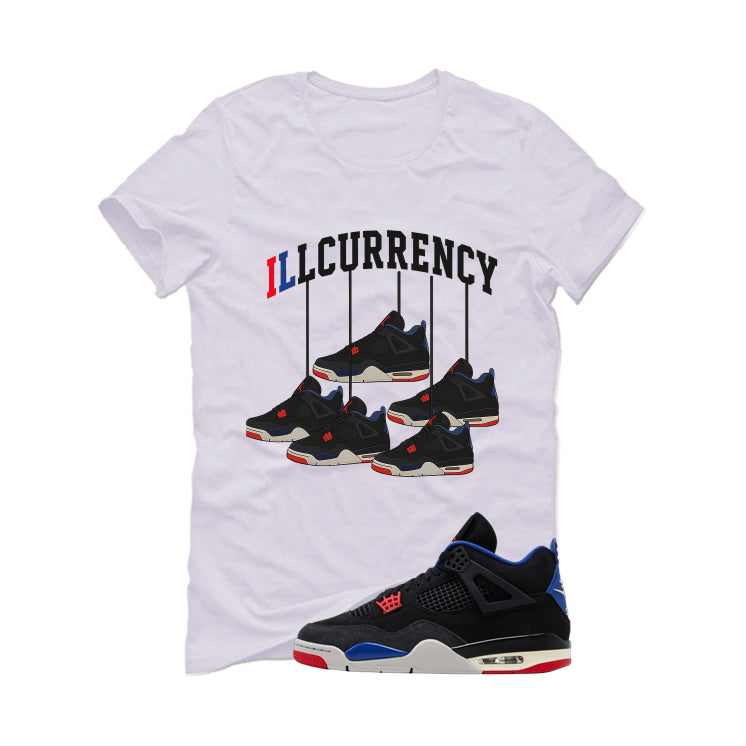Air Jordan 4 Rare Air White T-Shirt (Hanging 4's)| illcurrency