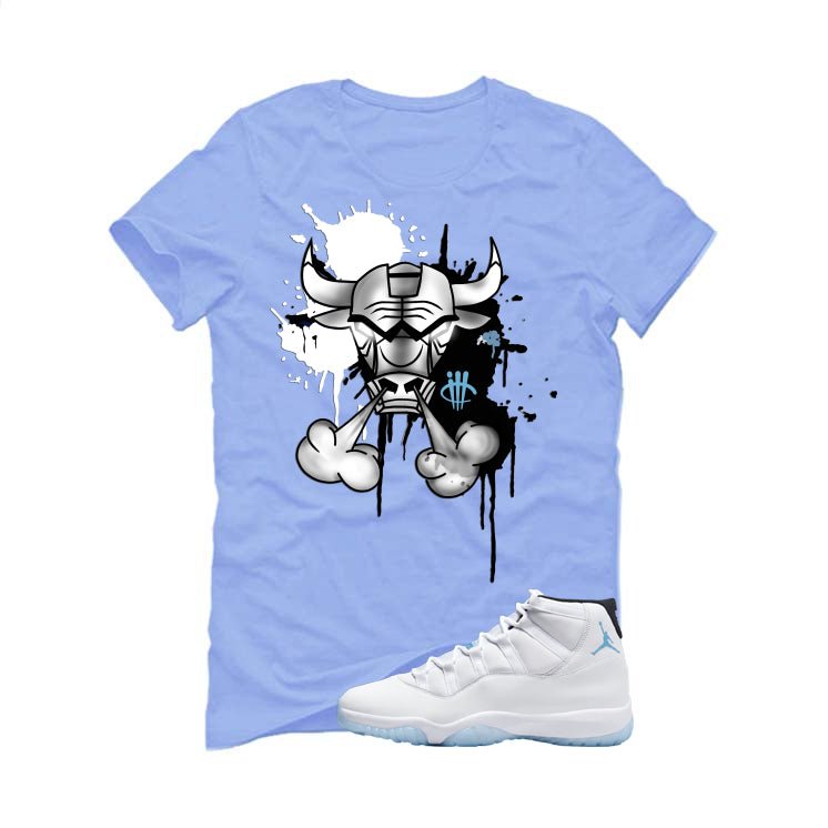 Air Jordan 11 Legend Blue Carolina Blue T-Shirt (Iron Bull)| illcurrency