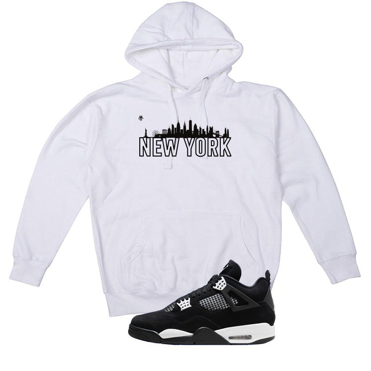 Air Jordan 4 White Thunder White T-Shirt (New York)| illcurrency