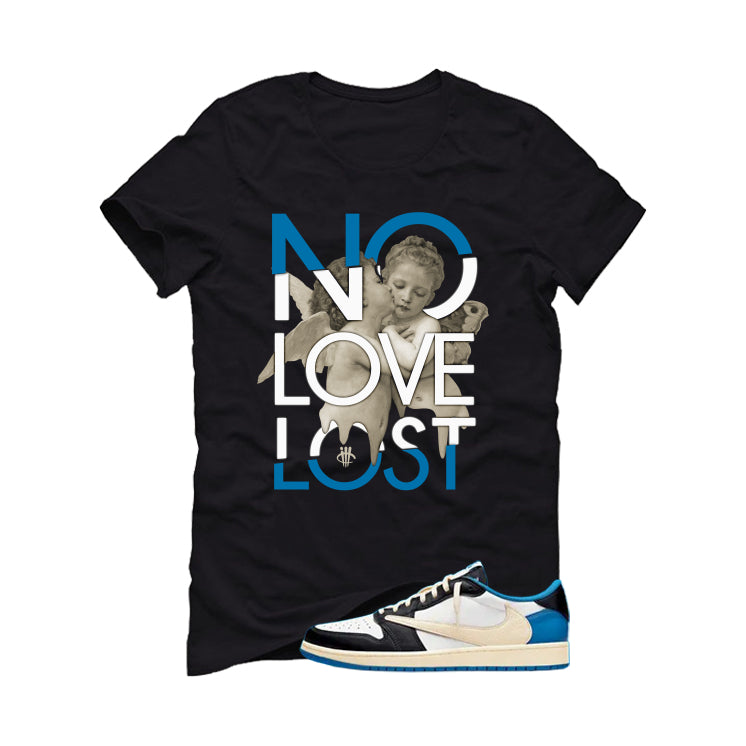 Travis Scott x Fragment x Air Jordan 1 Low OG Matching T-Shirt, Sweatshirts & Hoodies Black T-Shirt (No Love Lost)| illcurrency