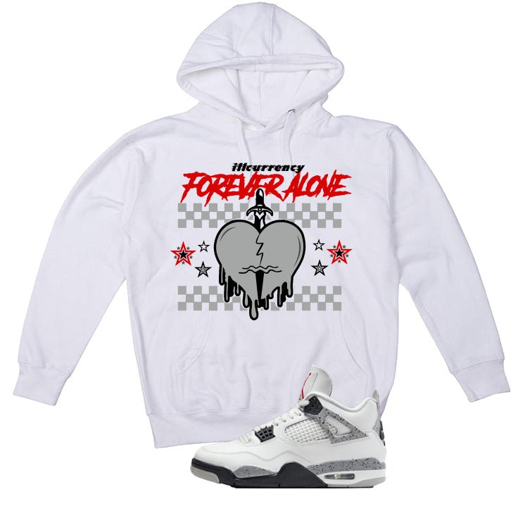 Air Jordan 4 White Cement White T-Shirt (Graffiti Angel)| illcurrency