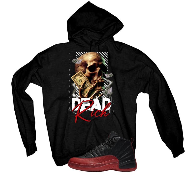 Air Jordan 12 Flu Game 2025 Black T-Shirt (Dead Rich)| illcurrency