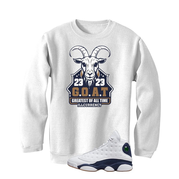 Air Jordan 13 Midnight Navy White T-Shirt (GOAT 23)| illcurrency