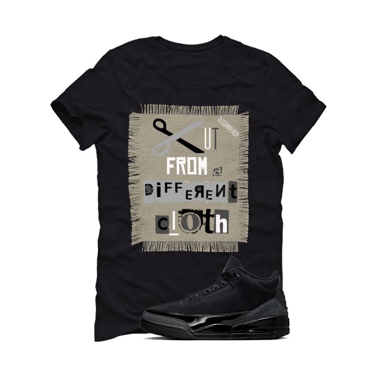Air Jordan 3 Black Cat Black T-Shirt (Cut from a different cloth)| illcurrency
