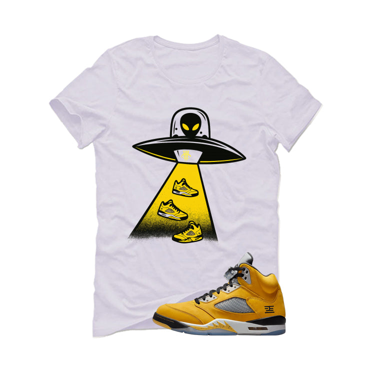 Air Jordan 5 Tokyo Matching T-Shirt, Sweatshirts & Hoodies White T-Shirt (Alien)| illcurrency