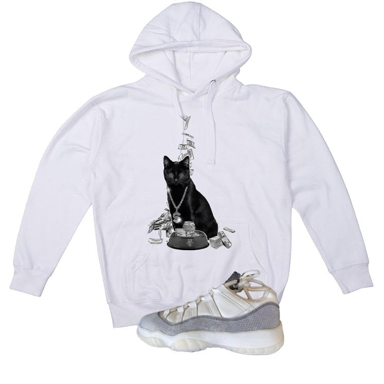 Air Jordan 11 Low Year Of The Snake White T-Shirt (Money Cat)| illcurrency