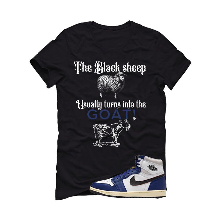 Air Jordan 1 Rare Air Deep Royal Blue Black T-Shirt (the black sheep usually turns into the GOAT!)| illcurrency