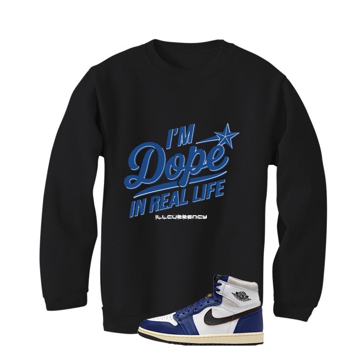 Air Jordan 1 Rare Air Deep Royal Blue Black T-Shirt (DOPE)| illcurrency