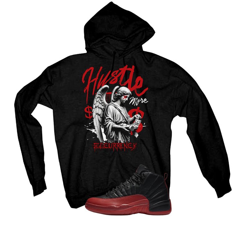 Air Jordan 12 Flu Game 2025 Black T-Shirt (Hustle More)| illcurrency