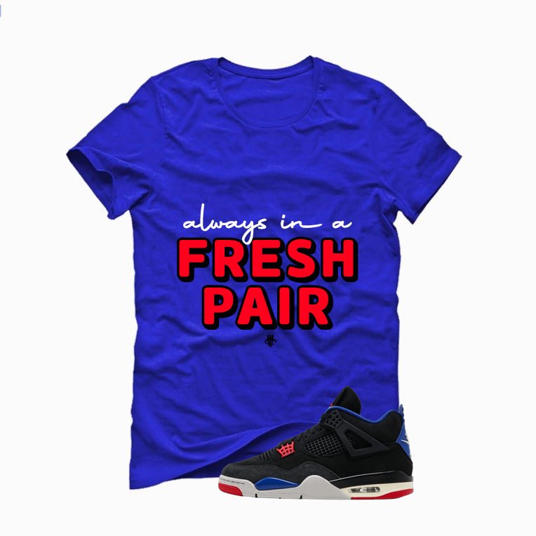 Air Jordan 4 Rare Air Royal Blue T-Shirt (Fresh Pair)| illcurrency