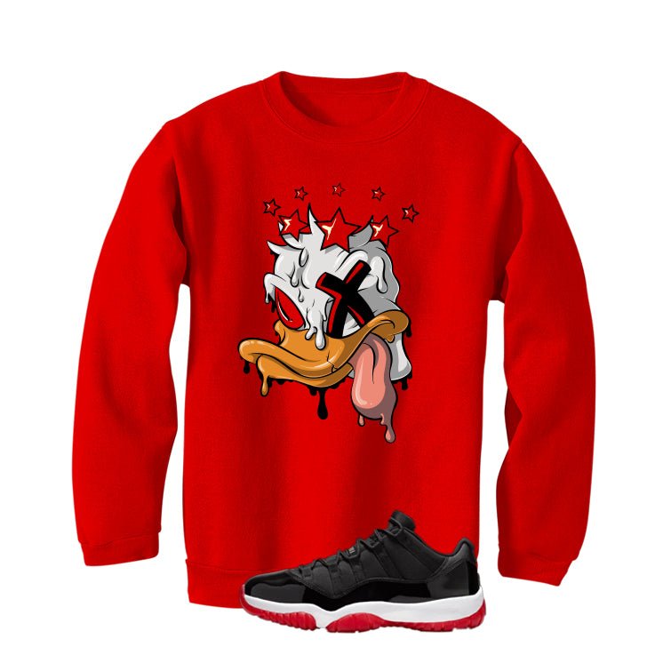 Air Jordan 11 Low Bred Red T-Shirt (Ducked)| illcurrency