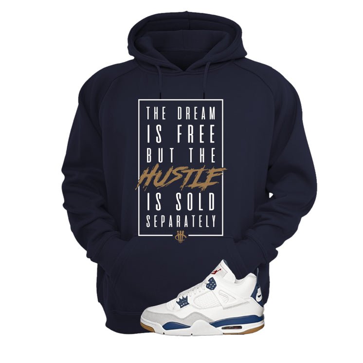 Nike SB x Air Jordan 4 Navy Navy Blue T-Shirt (Dream is Free)| illcurrency