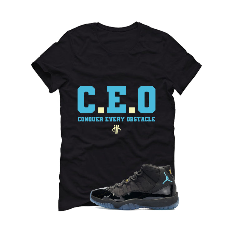 Air Jordan 11 Gamma Blue Matching T-Shirt, Sweatshirts & Hoodies Black T-Shirt (Ceo)| illcurrency