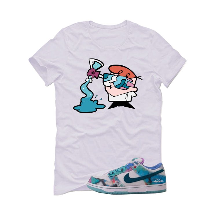 Futura Laboratories x Nike SB Dunk Low White T-Shirt (Dexter)| illcurrency