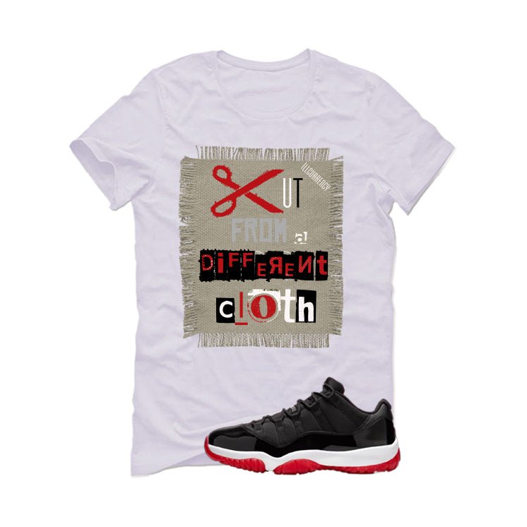 Air Jordan 11 Low Bred White T-Shirt (Cut from a different cloth)| illcurrency