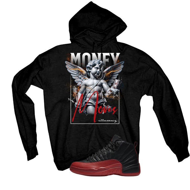 Air Jordan 12 Flu Game 2025 Black T-Shirt (Money Moves)| illcurrency