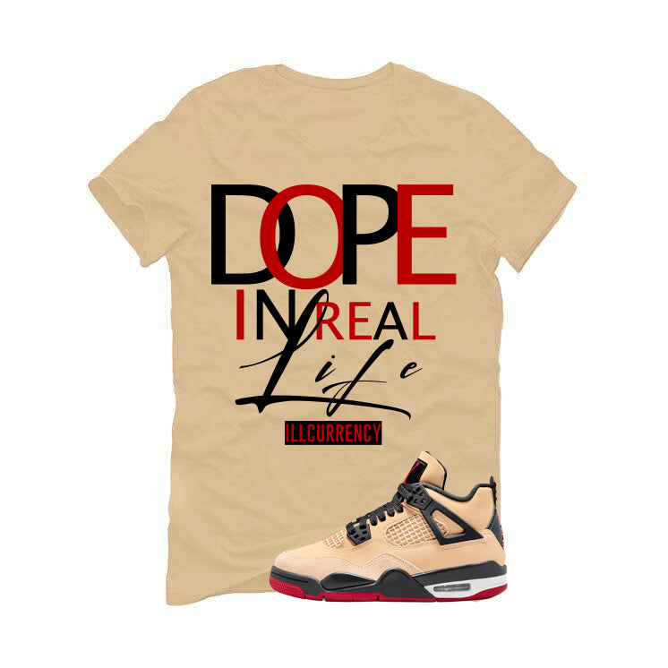 Air Jordan 4 Pizza (GS) Tan T-Shirt (DOPE)| illcurrency