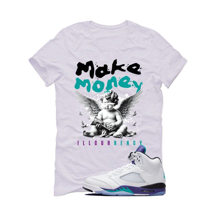 Air Jordan 5 OG Grape White T-Shirt (Make Money)| illcurrency