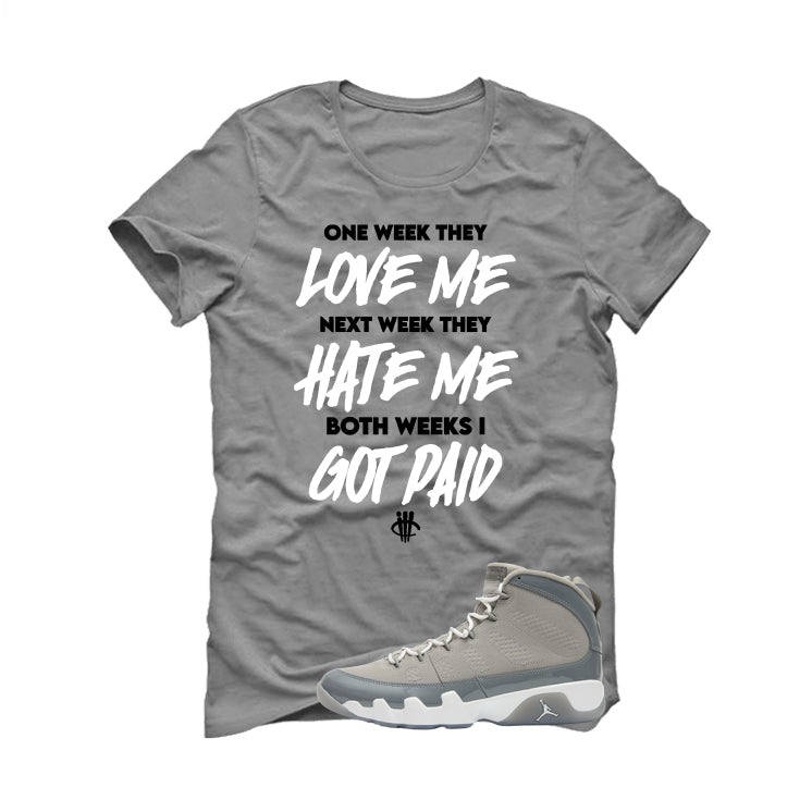 Air Jordan 9 Cool Grey Grey T-Shirt (Paid)| illcurrency