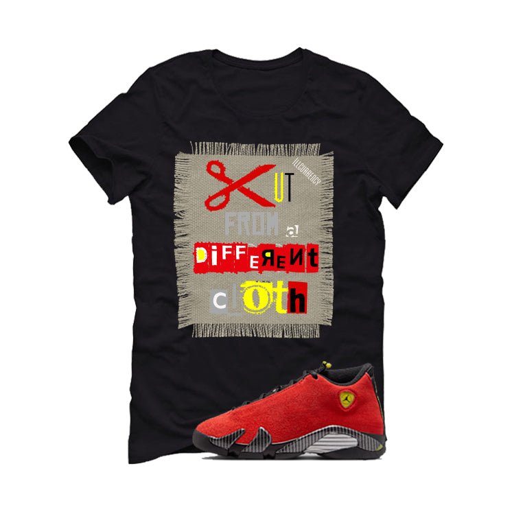 Air Jordan 14 Ferrari Black T-Shirt (Cut from a different cloth)| illcurrency