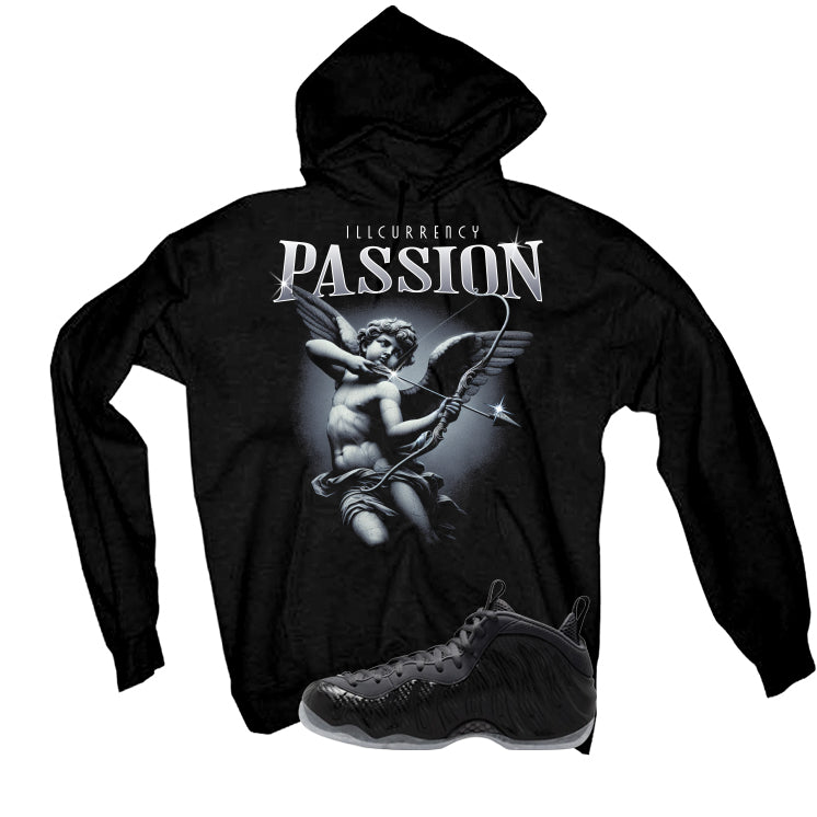 NIKE FOAMPOSITE ONE CARBON FIBER Matching T-Shirt, Sweatshirts & Hoodies Black T-Shirt (Passion)| illcurrency