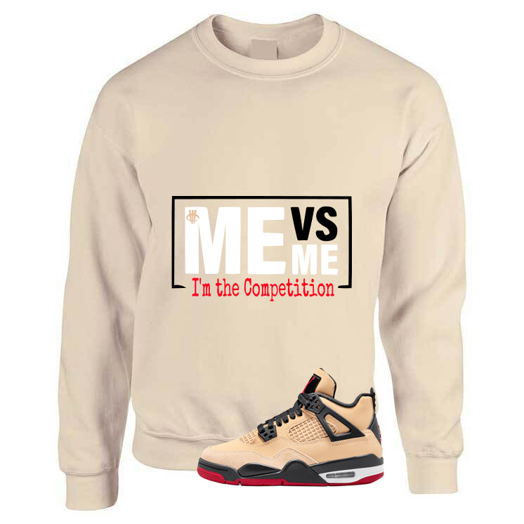 Air Jordan 4 Pizza (GS) Tan T-Shirt (Me Vs Me)| illcurrency
