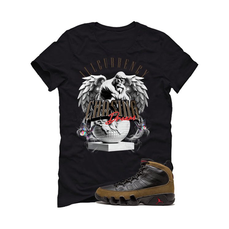 Air Jordan 9 Olive Black T-Shirt (Chasing Dreams)| illcurrency
