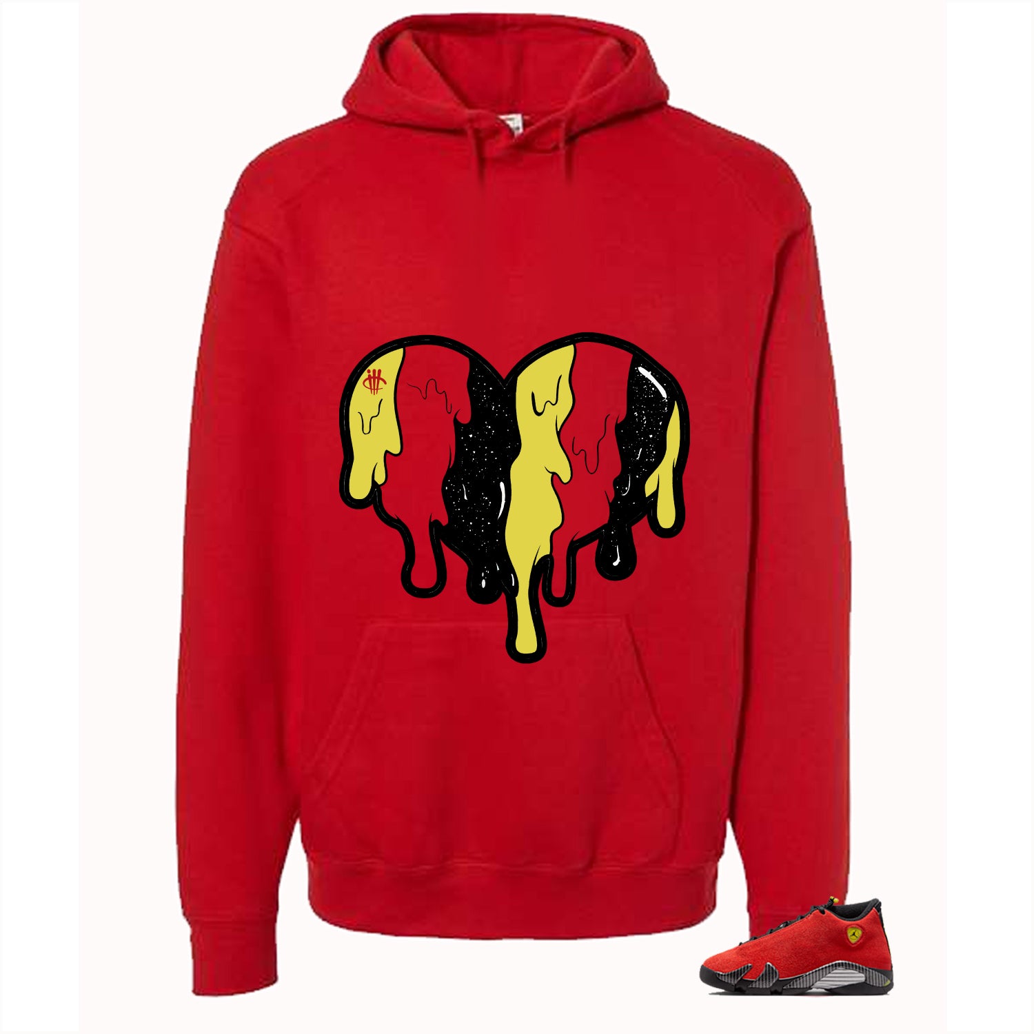 Air Jordan 14 Ferrari Red T-Shirt (Heart)| illcurrency