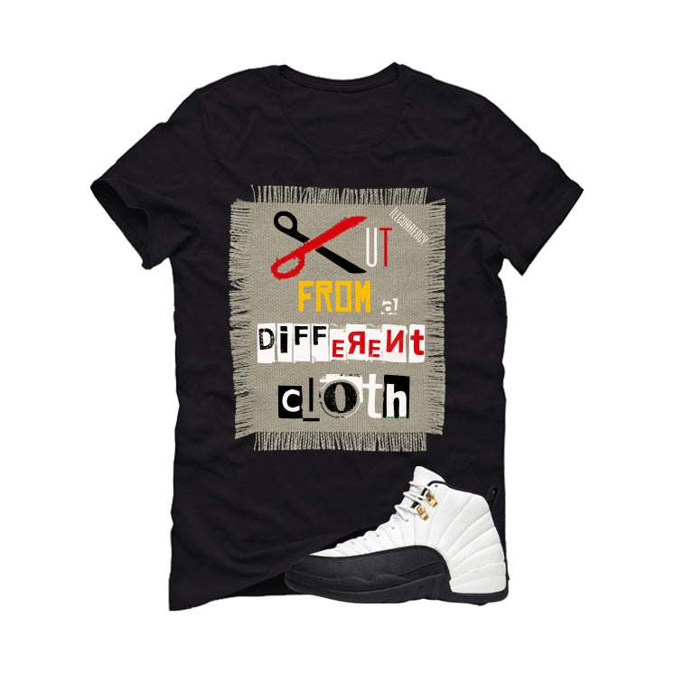 Air Jordan 12 Taxi Matching T-Shirt, Sweatshirts & Hoodies Black T-Shirt (Cut from a different cloth)| illcurrency