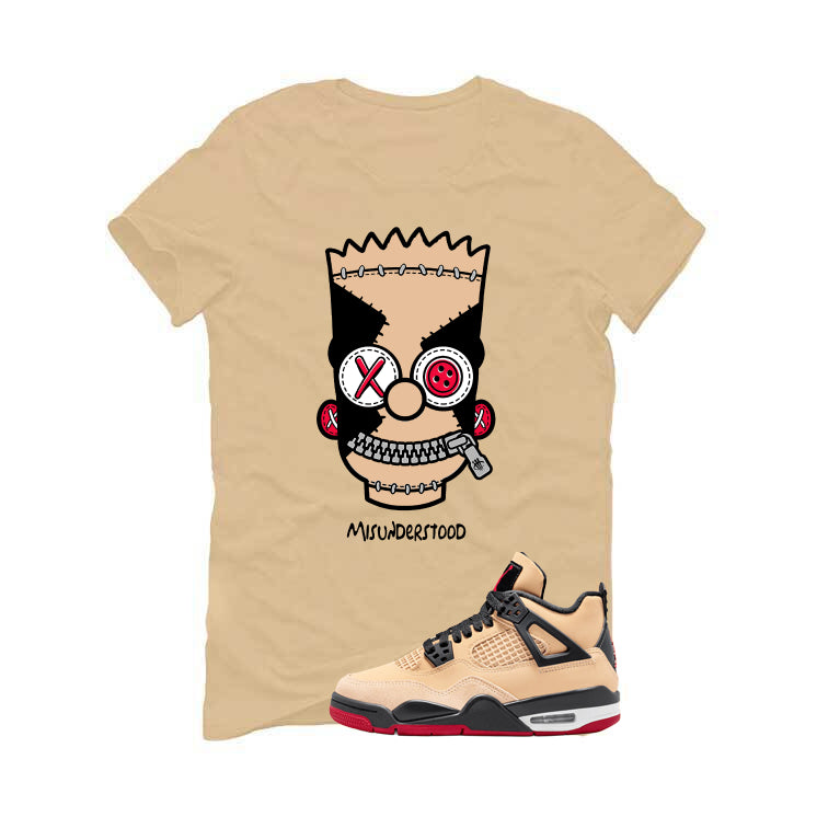 Air Jordan 4 Pizza (GS) Tan T-Shirt (Misunderstood)| illcurrency
