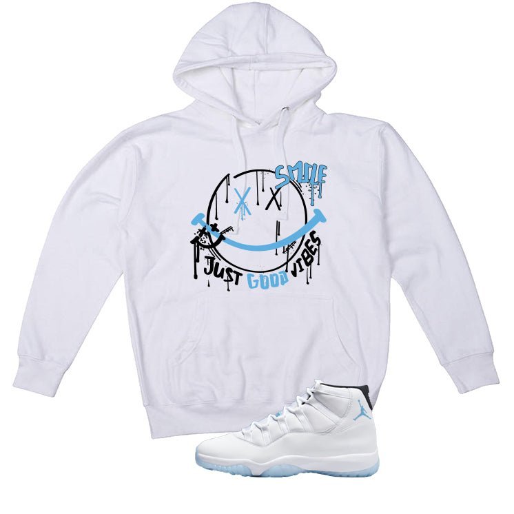 Air Jordan 11 Legend Blue White T-Shirt (Smile)| illcurrency