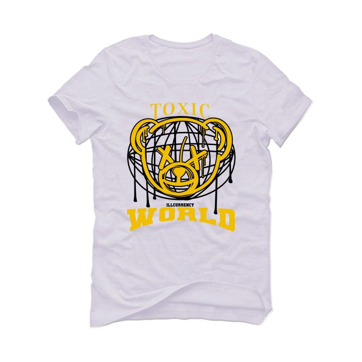 Air Jordan 1 High OG “Yellow Ochre” | illcurrency White T-Shirt (Toxic World)