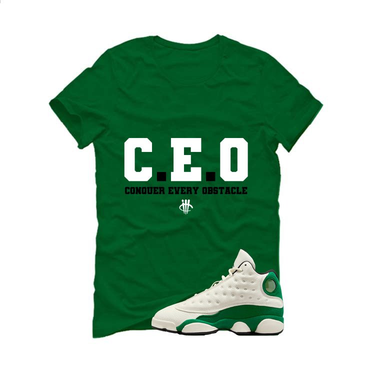 Air Jordan 13 GS Pine Green Pine Green T-Shirt (CEO)| illcurrency