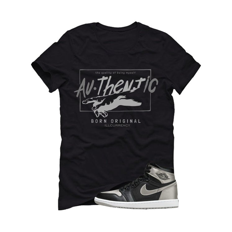 Air Jordan 1 High OG WMNS Satin Shadow Black T-Shirt (Authentic)| illcurrency