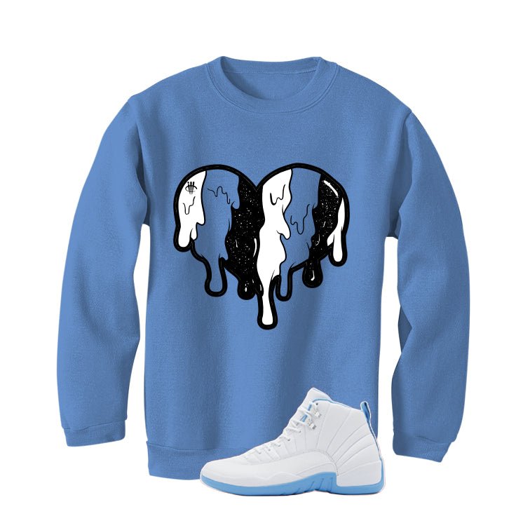 Air Jordan 12 Melo Carolina Blue T-Shirt (Heart)| illcurrency