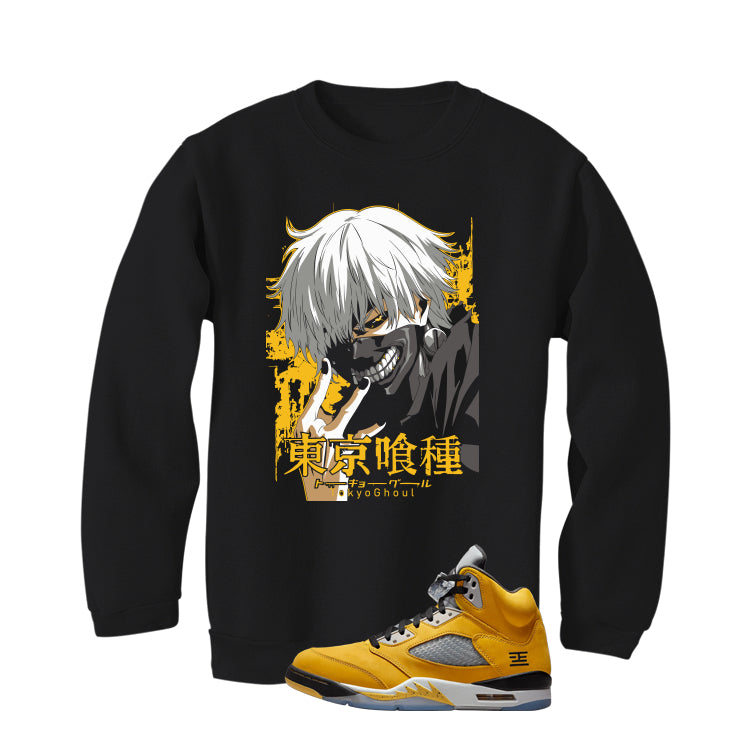 Air Jordan 5 Tokyo Matching T-Shirt, Sweatshirts & Hoodies Black T-Shirt (Tokyo Ghoul)| illcurrency