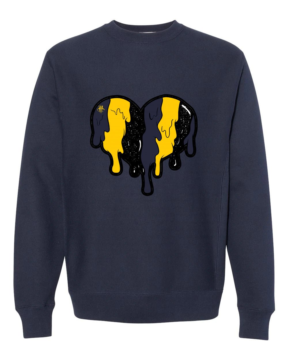 Nike Dunk Low “Michigan” | illcurrency Navy Blue T-Shirt (Heart)