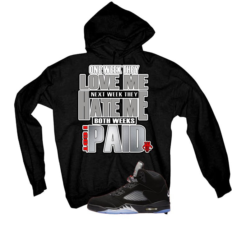 Air Jordan 5 Black Metallic Reimagined Black T-Shirt (Paid)| illcurrency