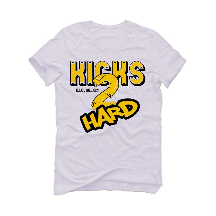 Air Jordan 1 High OG “Yellow Ochre” | illcurrency White T-Shirt (Kicks 2 Hard)