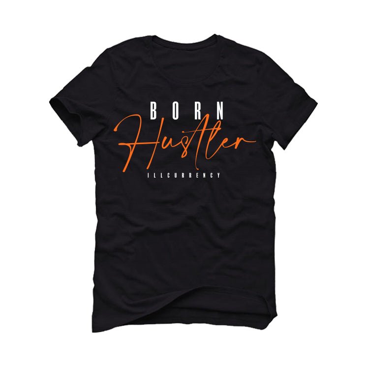 Air Jordan 12 “Brilliant Orange” | illcurrency Black T-Shirt (Born Hustler)