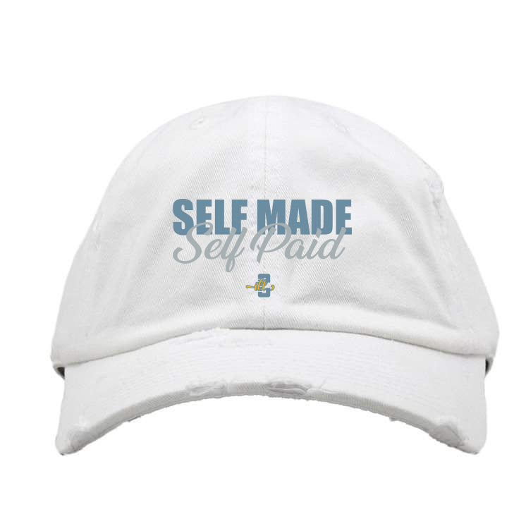 Air Jordan 4 Denim Worn Blue White Hat (Self Made Self Paid)| illcurrency